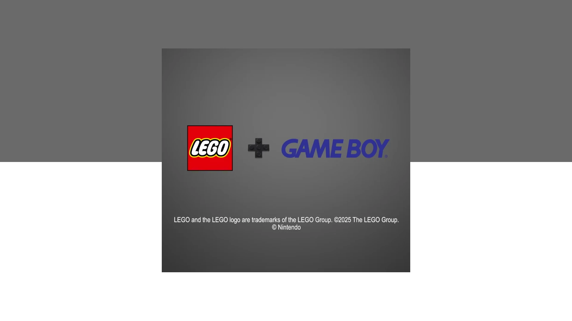 Lego Plus Gameboy